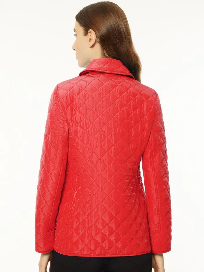 Petite FiveButton Quilted Jacket Women Jones New York Petite Outerwear Petite FiveButton Quilted Jacket Women Jones New York Petite Outerwear