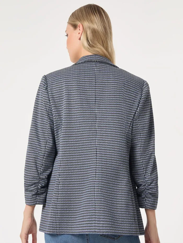 Petite Notch Collar Open Front Houndstooth Jacket Women Jones New York Petite Sale Petite Notch Collar Open Front Houndstooth Jacket Women Jones New York Petite Sale