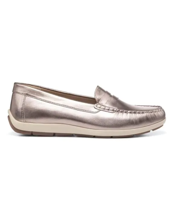 Pier Shoes Rose Gold Women Hotter Loafers and Moccasins