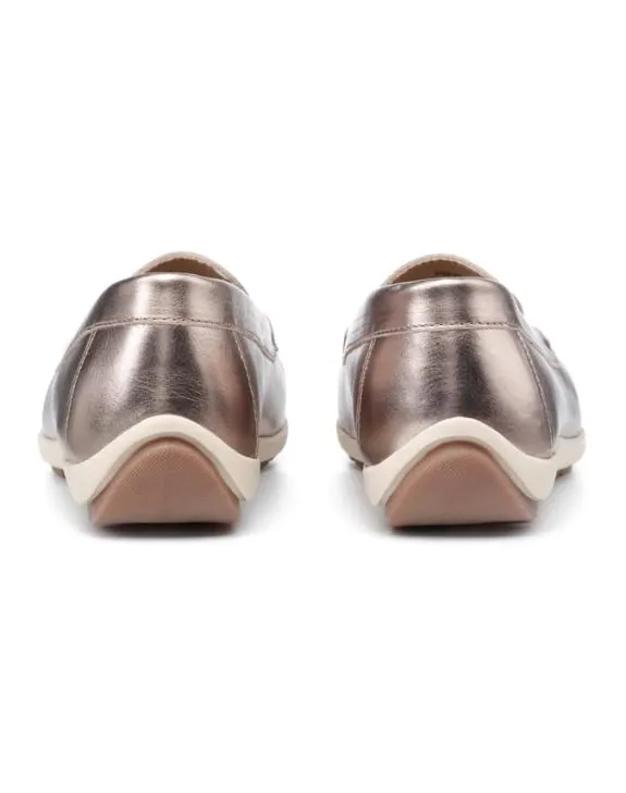 Pier Shoes Rose Gold Women Hotter Loafers and Moccasins