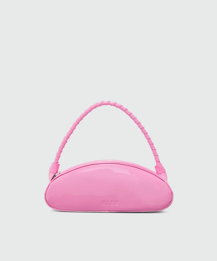 Pink Patent Leather Handbag Women MSGM Shoulder And Crossbody Bags