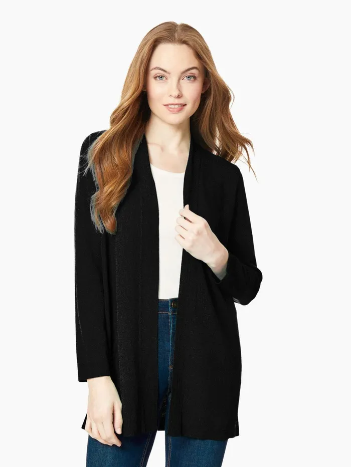 Plus Size OpenFront Ribbed Trim Knit Cardigan Women Jones New York Plus Sweaters and Cardigans Plus Size OpenFront Ribbed Trim Knit Cardigan Women Jones New York Plus Sweaters and Cardigans