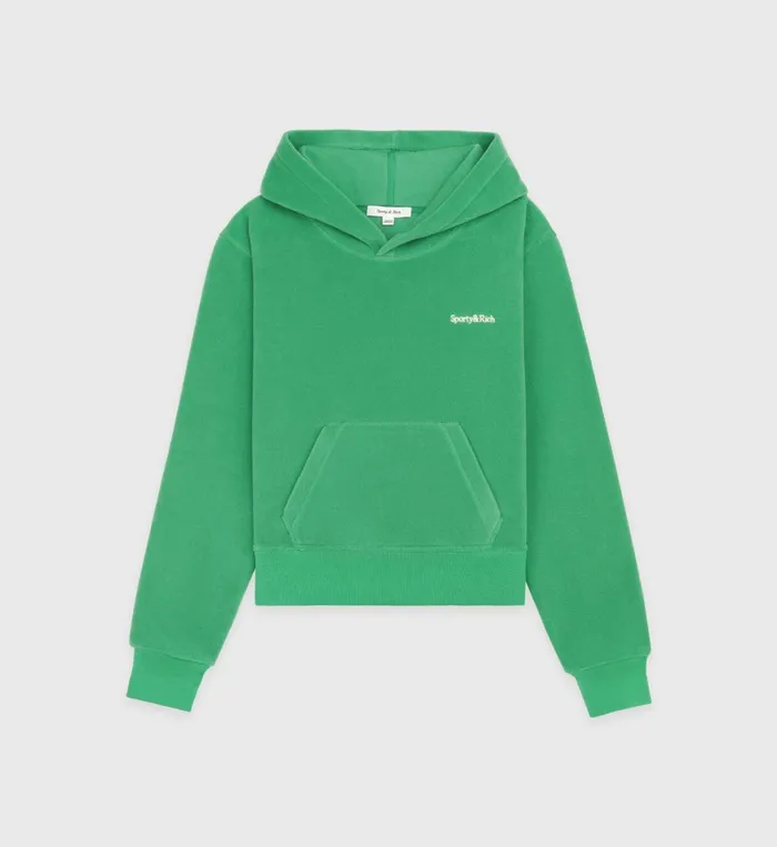 Polar Fleece And Sherpa Women Sporty and Rich Hooded Polar Sweatshirt 8211 Kelly
