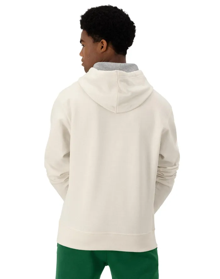 Powerblend Hoodie Classic Script Logo Natural Men Champion Hoodies and Sweatshirts