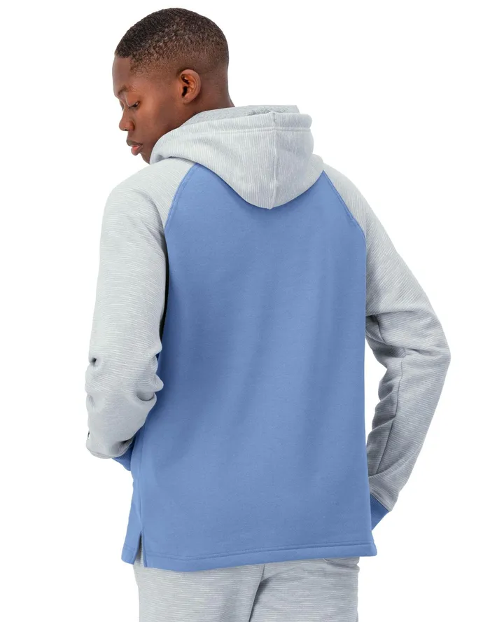 Powerblend Hoodie Stripe Plaster Bluenaturalplaster Blue Men Champion Hoodies and Sweatshirts