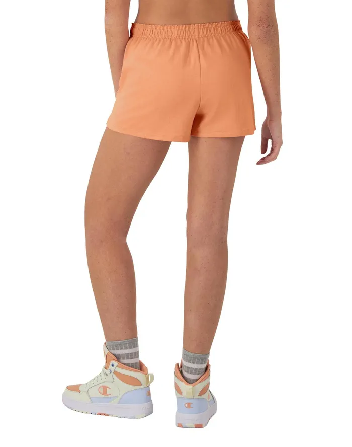 Practice Shorts C Logo 35034 Peach Grapefruit Women Champion Shorts
