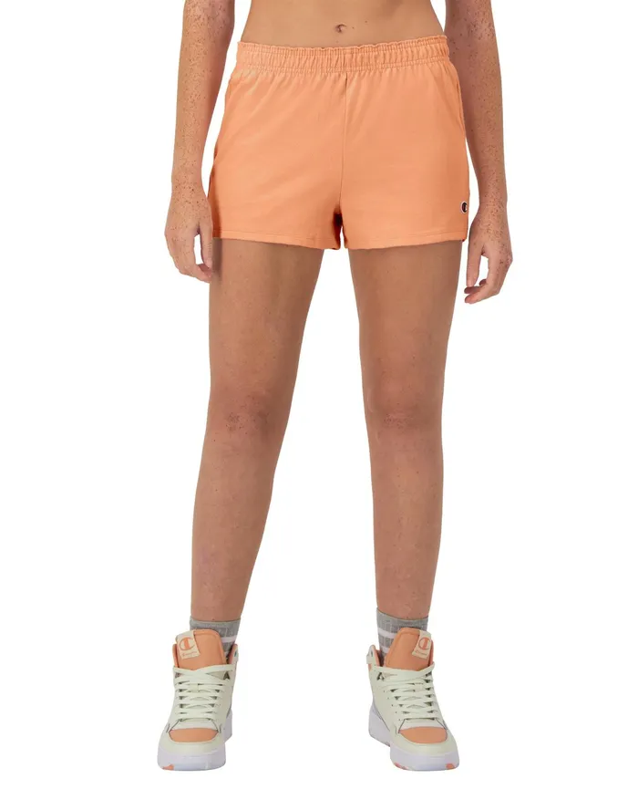 Practice Shorts C Logo 35034 Peach Grapefruit Women Champion Shorts