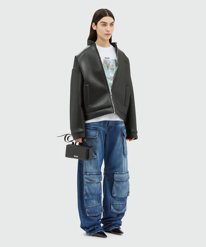 PreWashed Denim Cargo Pants Women MSGM Pants And Shorts