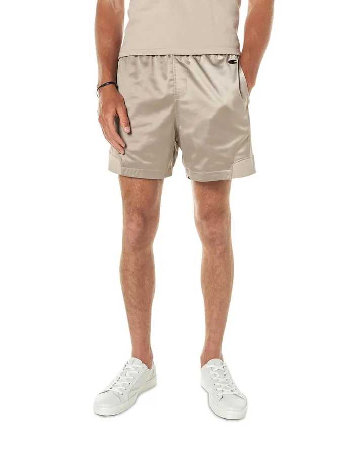 Premium Satin Archive Shorts 5034 Arctic Cold Beige Men Champion Shorts