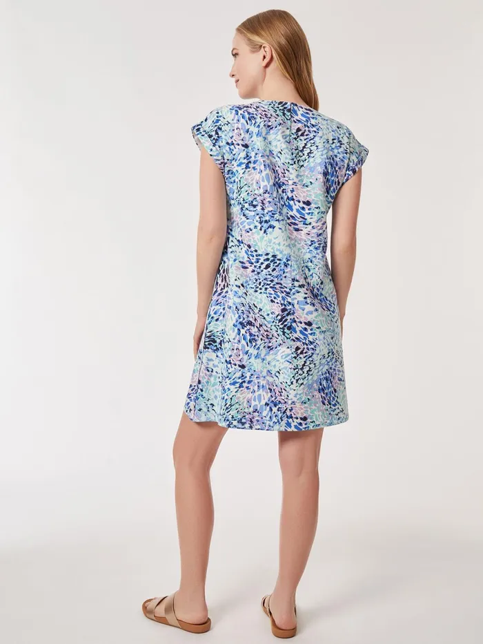 Printed Side Button Swing Dress Women Jones New York Sale Printed Side Button Swing Dress Women Jones New York Sale