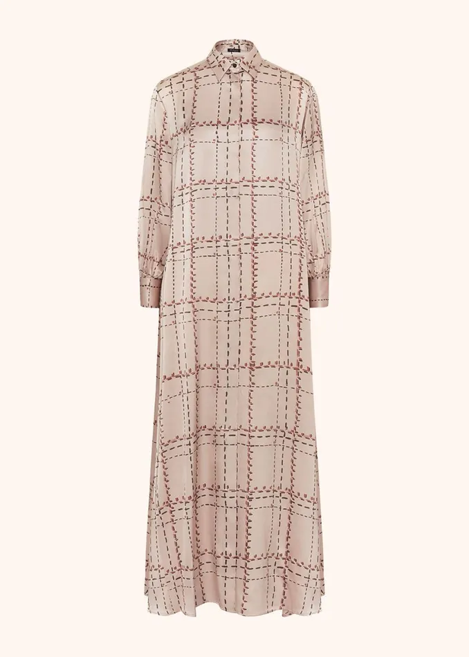 PRINTED SILK SHIRT DRESS Women Kiton Dresses