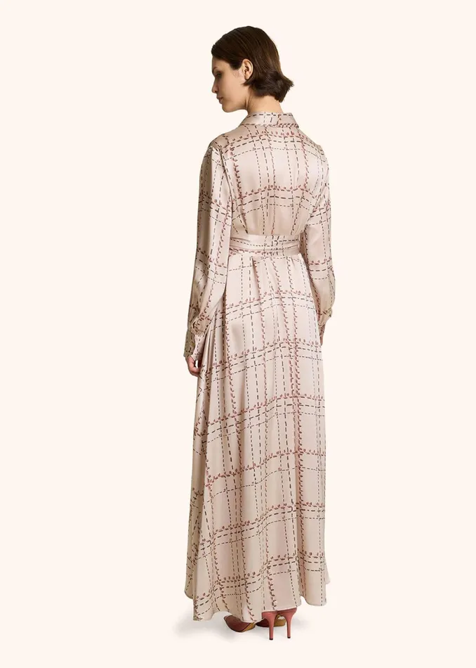 PRINTED SILK SHIRT DRESS Women Kiton Dresses PRINTED SILK SHIRT DRESS Women Kiton Dresses