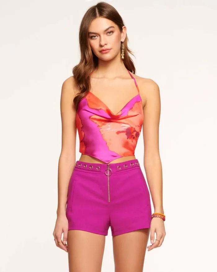 Ramy Brook Bottoms Women Etta Embellished Mini Short Wild Rose