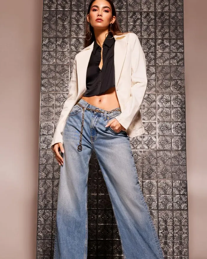 Ramy Brook Denim Women Lia Denim Blazer White