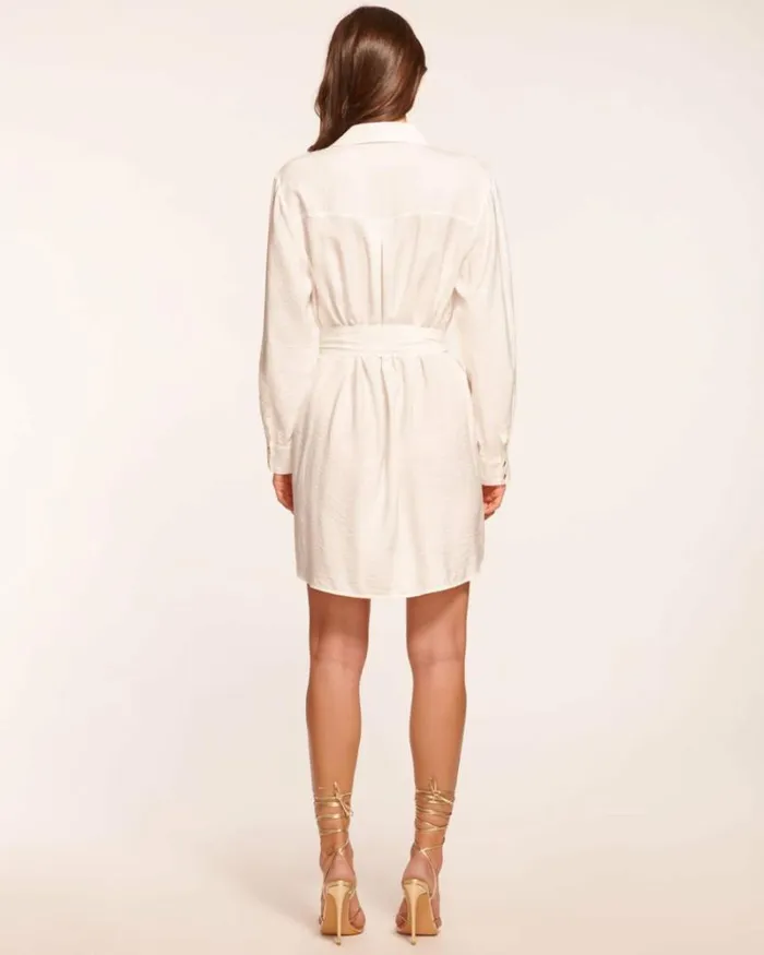 Ramy Brook Dresses Women Berkley Shirt Mini Dress Ivory