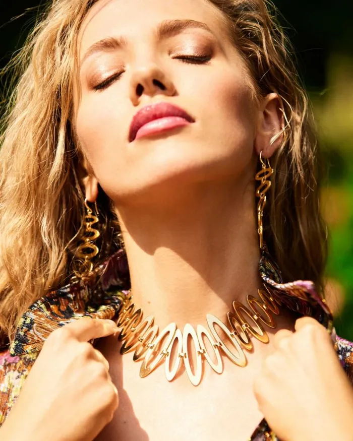 Ramy Brook Jewelry Women Jimeni Oval Choker Gold Ramy Brook Jewelry Women Jimeni Oval Choker Gold