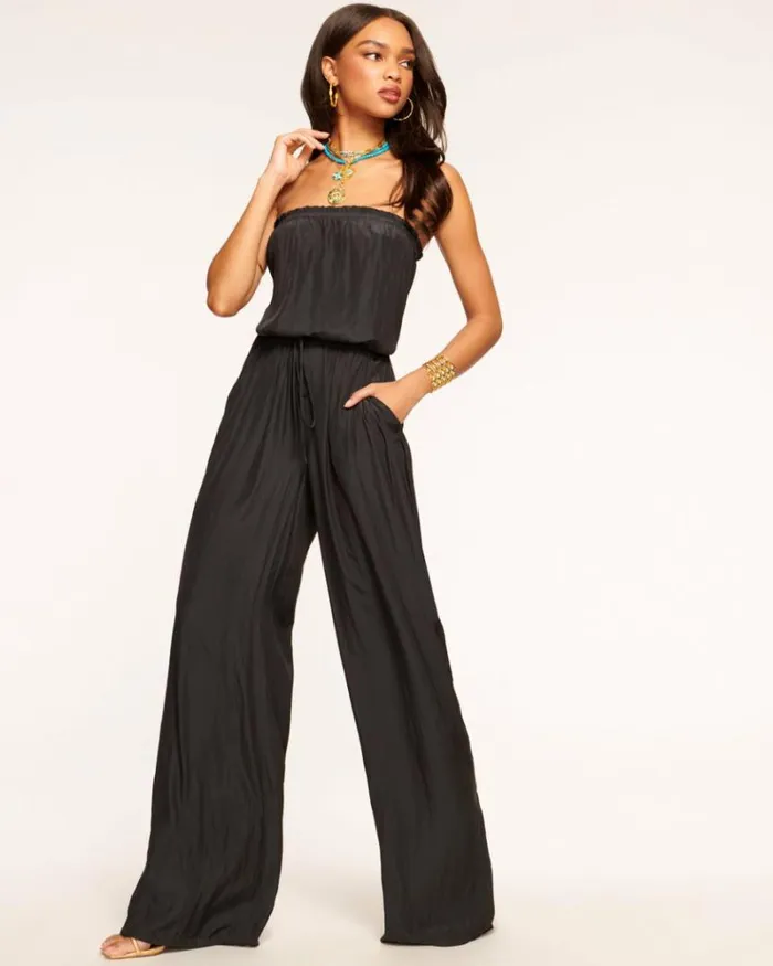 Ramy Brook Jumpsuits Women Selma Strapless Jumpsuit Black