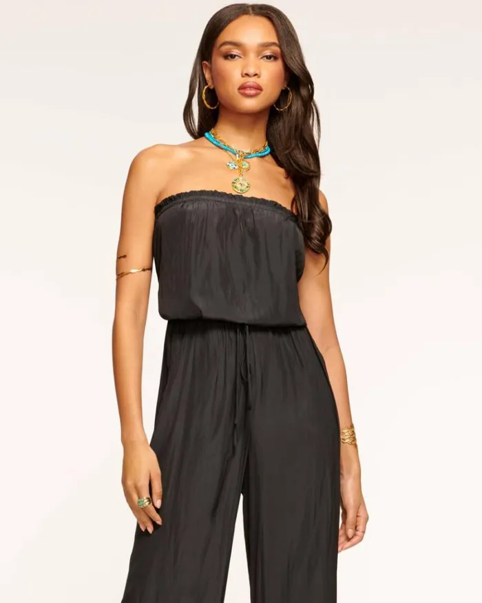 Ramy Brook Jumpsuits Women Selma Strapless Jumpsuit Black