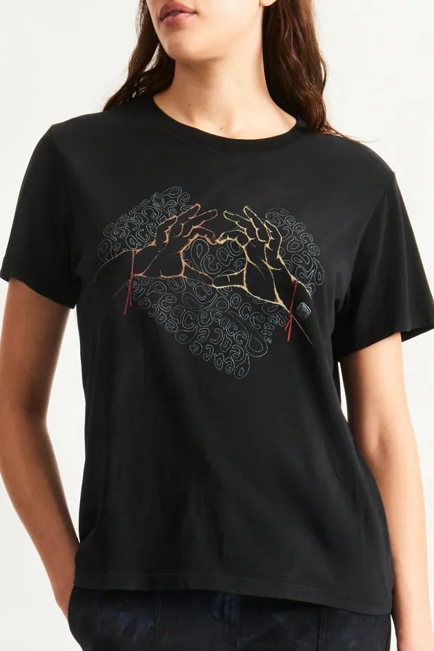 Raquel Allegra Black Betty Tee Women Tops