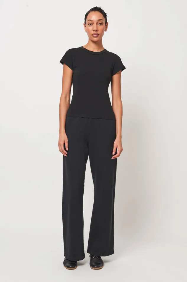 Raquel Allegra Black Liv Tee Women TShirts