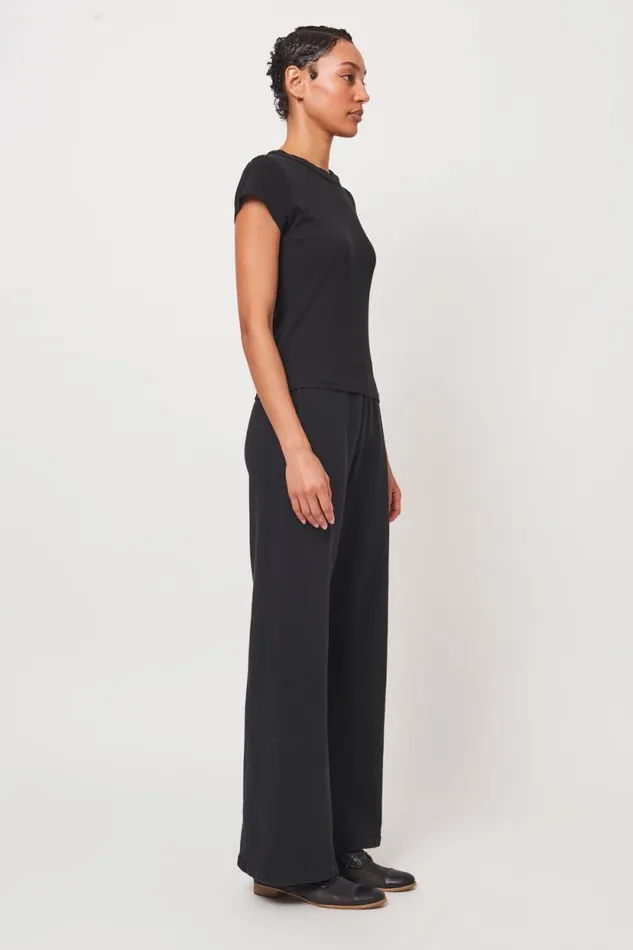 Raquel Allegra Black Liv Tee Women TShirts