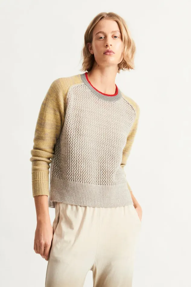 Raquel Allegra Concrete Cashmere Lilith Sweater Women Sweaters and Knits