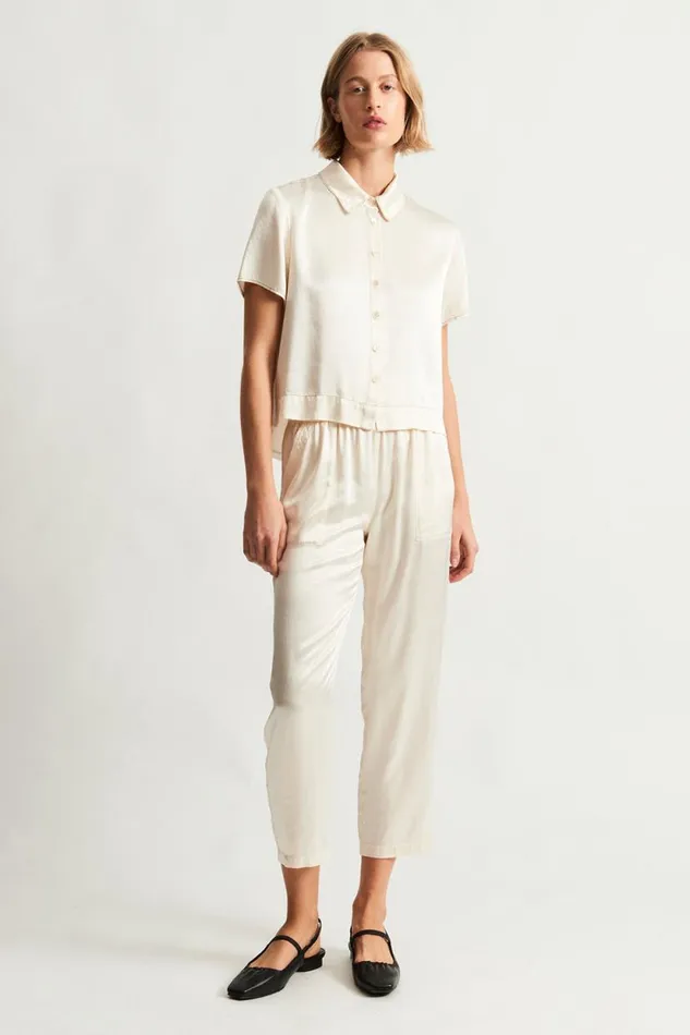 Raquel Allegra Ivory Calista Blouse Women Jackets