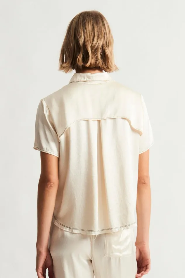 Raquel Allegra Ivory Calista Blouse Women Jackets