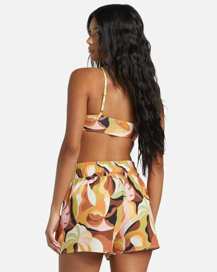 Return To Paradise Elastic Waist Boardshorts Multi Women Billabong Boardshorts