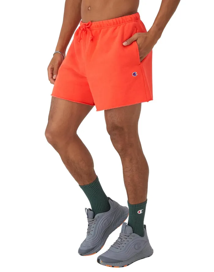Reverse Weave CutOff Shorts 5034 Time Capsule Solar Crimson Men Champion Shorts