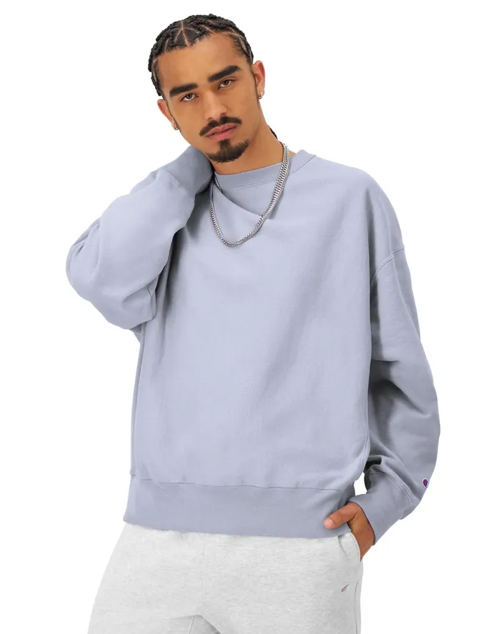 Reverse Weave Stadium Crewneck Sweatshirt Washed Starlet Blue Men Champion Hoodies and Sweatshirts Reverse Weave Stadium Crewneck Sweatshirt Washed Starlet Blue Men Champion Hoodies and Sweatshirts