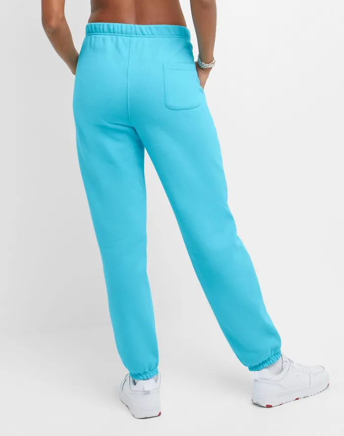 Reverse Weave Sweatpants C Logo 30034 Light Sky Blue Women Champion Pants