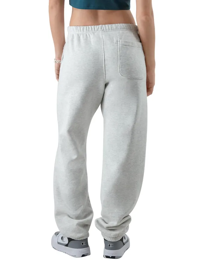 Reverse Weave Sweatpants Shield C Logo 30034 Time Capsule Silver Grey Women Champion Pants
