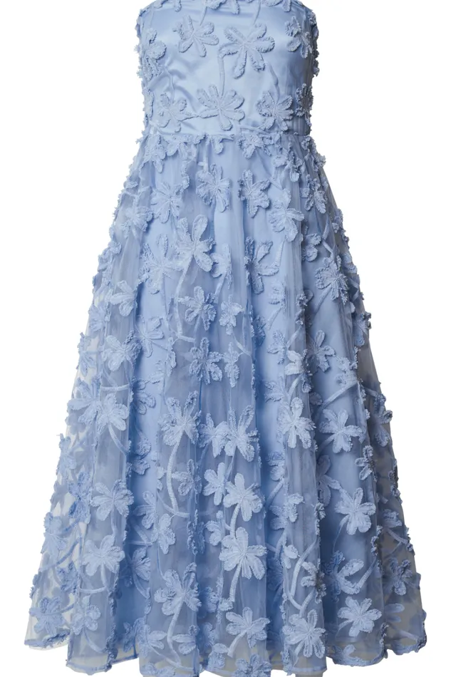 Rheiva Midi Dress 8211 Strapless 3D Embroidery Midi Dress In SOFT BLUE Women Showpo Dresses
