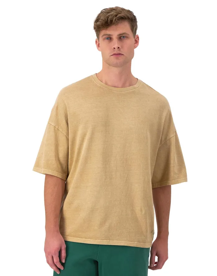 Riggins Drop Shoulder TShirt Stamped Ink Art Time Capsule Country Walnut Men Champion TShirts and Tops Riggins Drop Shoulder TShirt Stamped Ink Art Time Capsule Country Walnut Men Champion TShirts and Tops