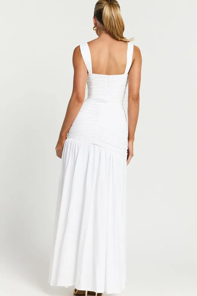 Runaway The Label 8211 Carly Maxi Dress In White Women Showpo Dresses