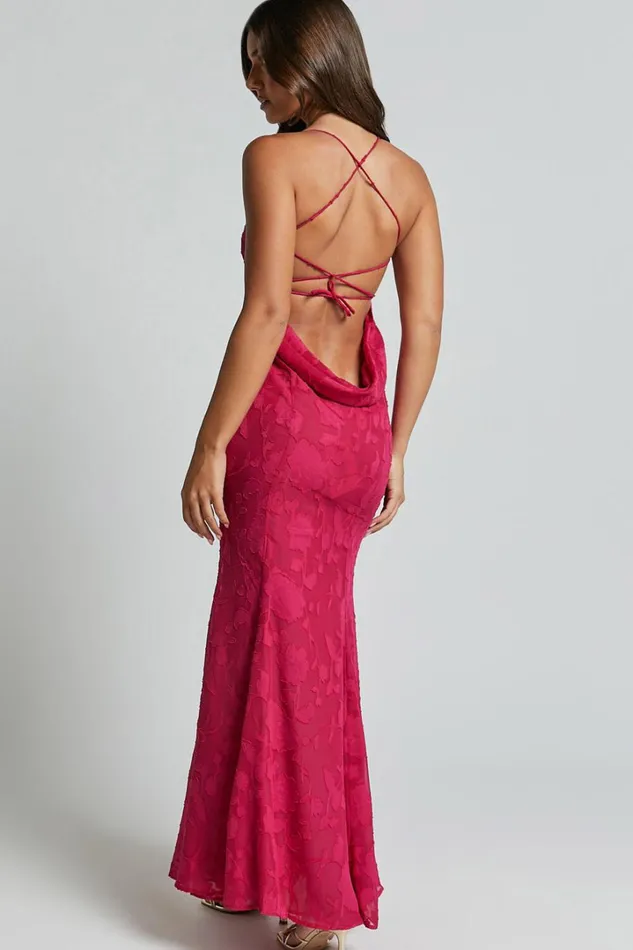 Runaway The Label 8211 Florenza Maxi Dress In Fuchsia Women Showpo Dresses