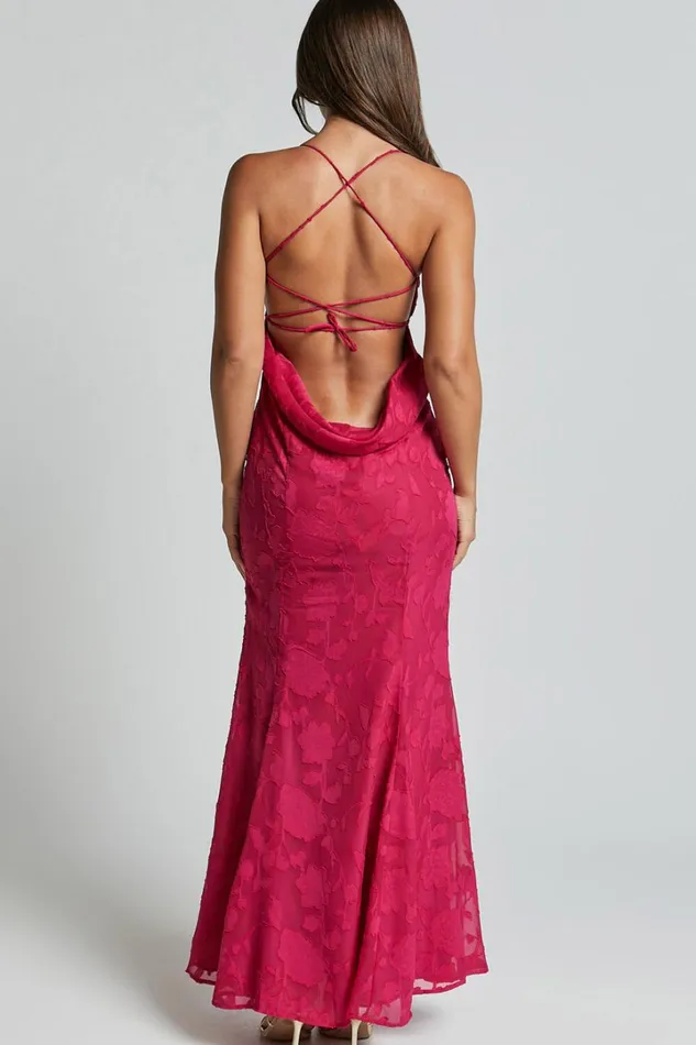 Runaway The Label 8211 Florenza Maxi Dress In Fuchsia Women Showpo Dresses