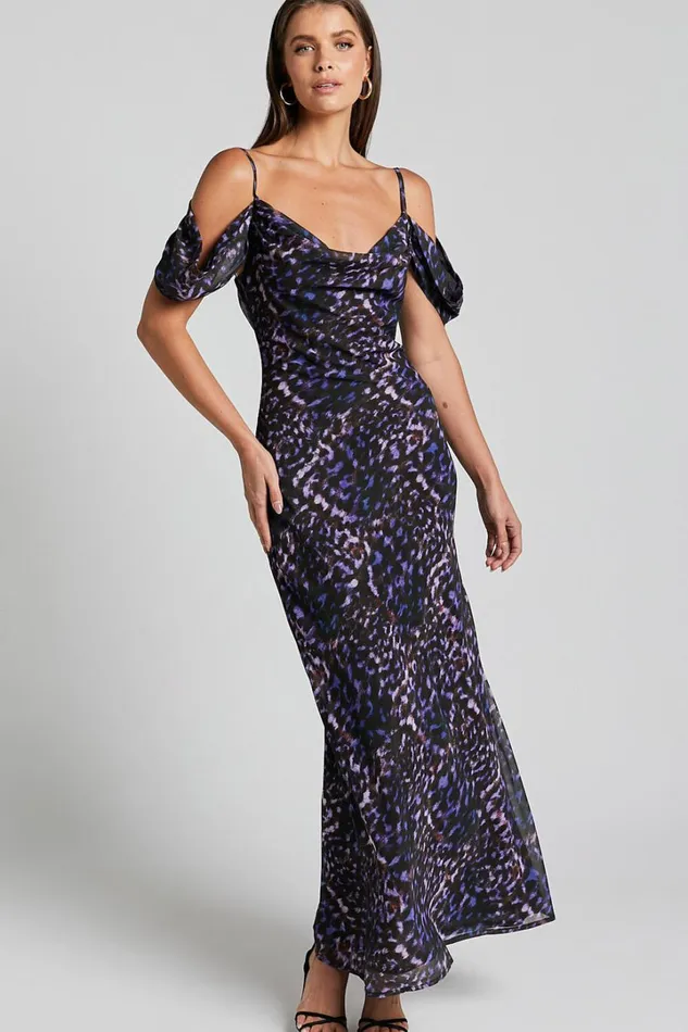 Runaway The Label 8211 Oxana Slip Dress In Iris Oxana Women Showpo Dresses