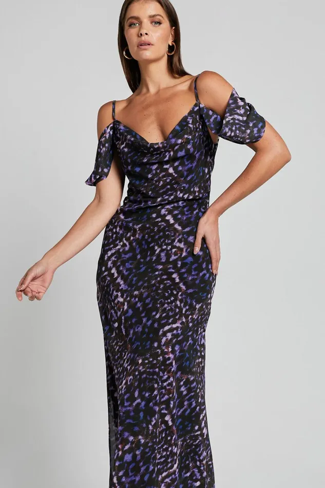 Runaway The Label 8211 Oxana Slip Dress In Iris Oxana Women Showpo Dresses