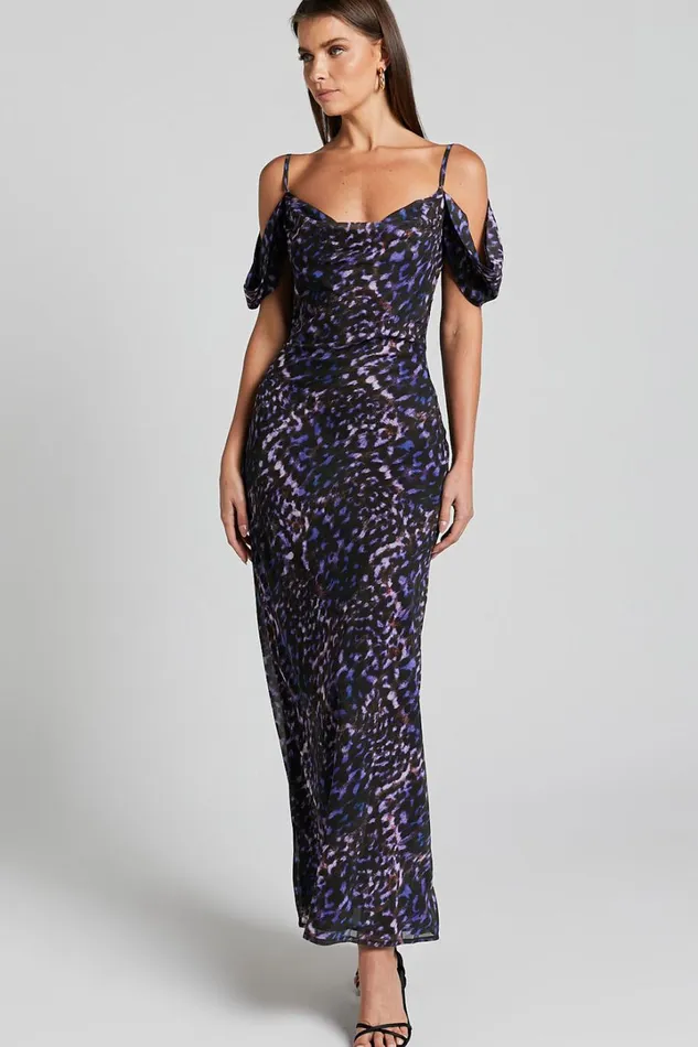 Runaway The Label 8211 Oxana Slip Dress In Iris Oxana Women Showpo Dresses