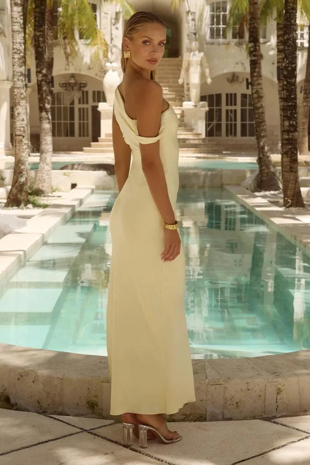 Runaway The Label Bridesmaids Dresses GIA MAXI DRESS Lemon 8211 Women