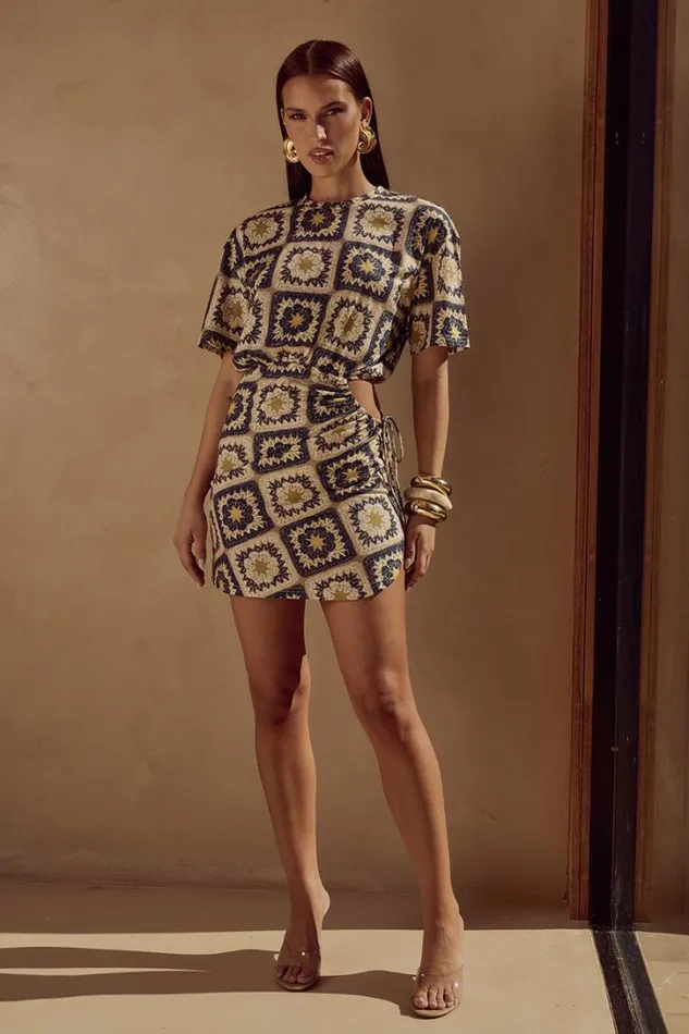 Runaway The Label Casual Dresses BRIZZIE MINI DRESS Rowena Print 8211 Women