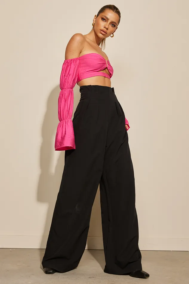 Runaway The Label Crops Romee Top Pink 8211 Women Runaway The Label Crops Romee Top Pink 8211 Women
