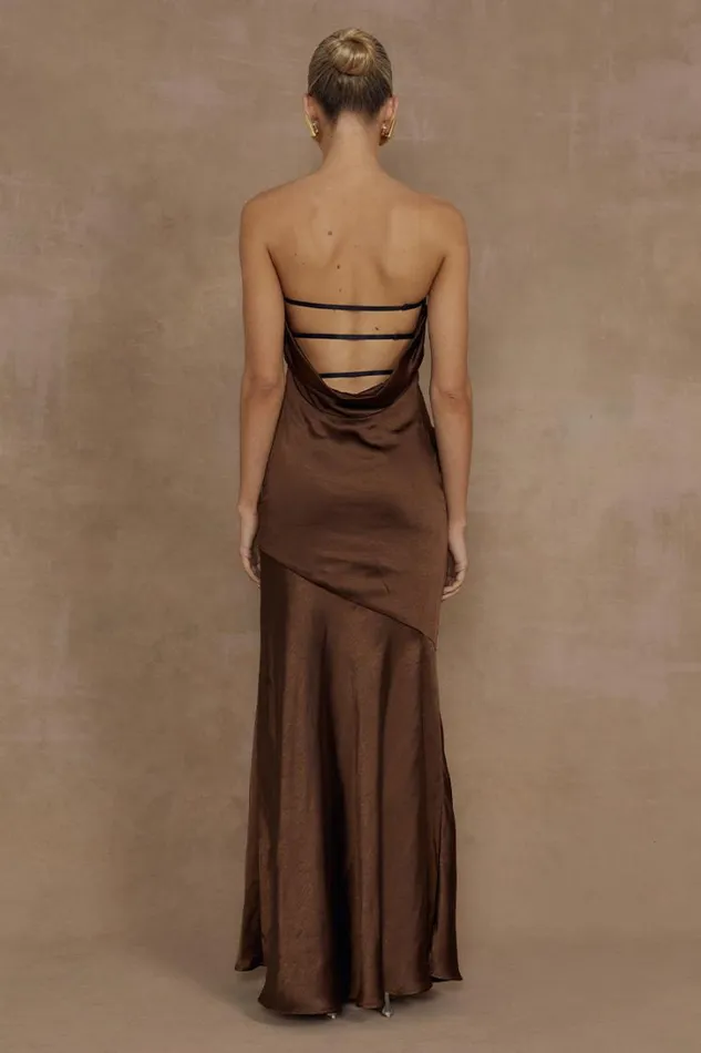 Runaway The Label Maxi Dresses MULANI MAXI DRESS Espresso 8211 Women
