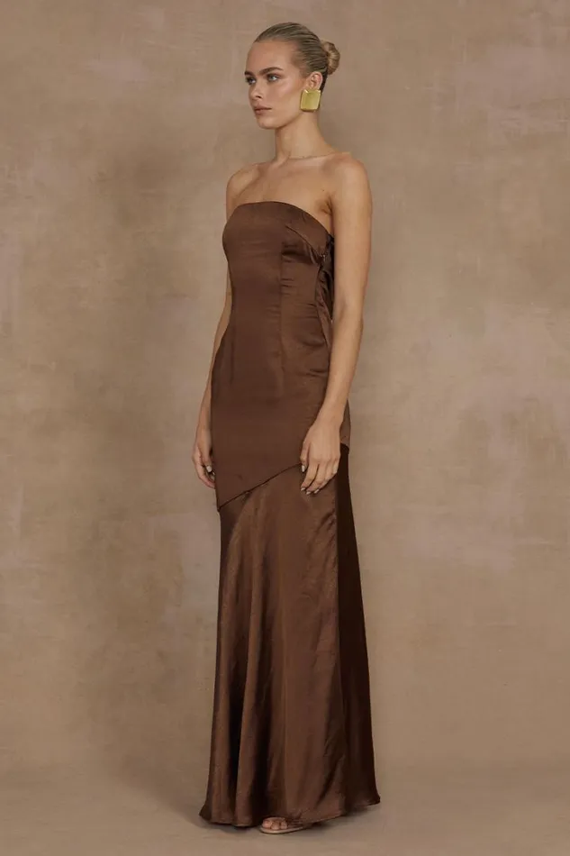 Runaway The Label Maxi Dresses MULANI MAXI DRESS Espresso 8211 Women