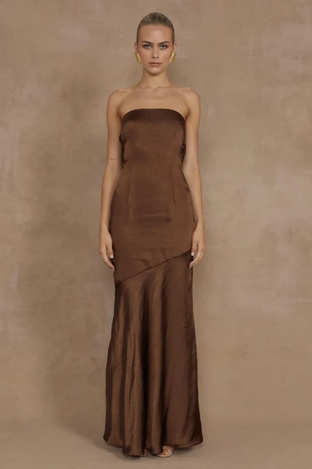 Runaway The Label Maxi Dresses MULANI MAXI DRESS Espresso 8211 Women