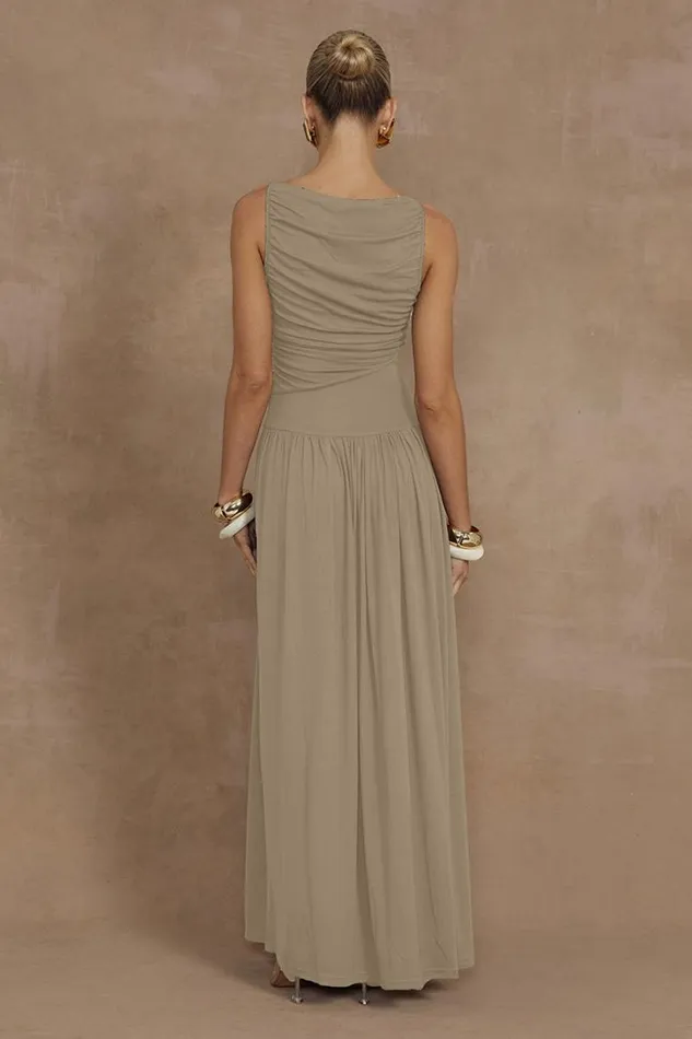 Runaway The Label Maxi Dresses NALLA MAXI DRESS Sand 8211 Women