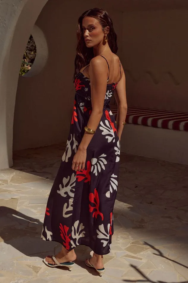 Runaway The Label Maxi Dresses VERONNE LONG MIDI DRESS Black 8211 Women
