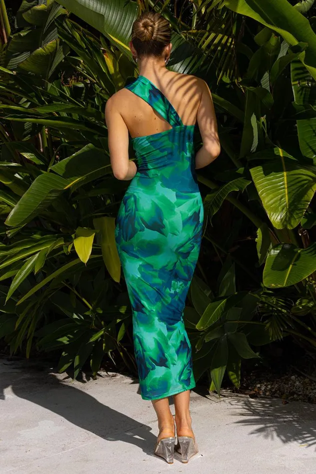 Runaway The Label Midi Dresses LITSA MIDI DRESS Calista Green 8211 Women